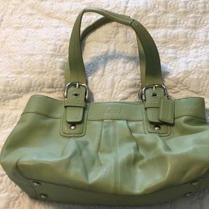 Green Coach bag